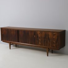 William Watting for Fristho sideboard rosewood & teak 1960s vintage Dutch design cabinet 6