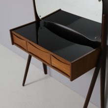 Arne Vodder dressing table in teak 1960s vintage Danish vanity mirror 3