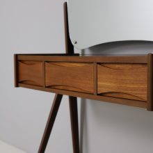 Arne Vodder dressing table in teak 1960s vintage Danish vanity mirror 4