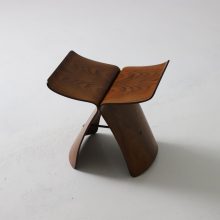 Early rosewood butterfly stool by Sori Yanagi for Tendo Mokko Japan 1954 Rare Japanese design 1