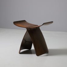 Early rosewood butterfly stool by Sori Yanagi for Tendo Mokko Japan 1954 Rare Japanese design 5