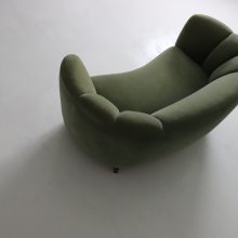 Early vintage Danish curved banana sofa 1930s 1940s Attributed to Slagelse Møbelværk and Viggo Boesen 6