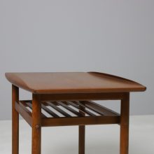 Grete Jalk vintage coffee table in teak by Poul Jeppesen Denmark 1960s 4