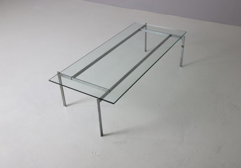 Vintage coffee table in the manner of Poul Kjearholm PK61 1960s 1