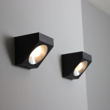 Raak Amsterdam c-1587 cube wall lamps holophane 1960s vintage Dutch design lighting 7