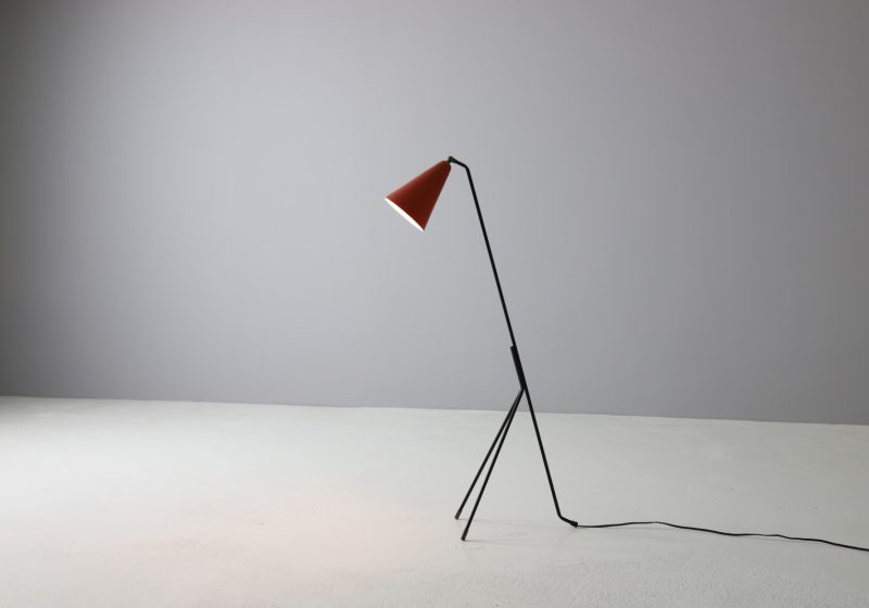 Svend Aage Holm Sørensen grasshopper floor lamp for Holm Sørensen & Co vintage Danish design lighting 1950s 1