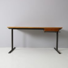 Vintage Dutch industrial writing desk in the manner of Friso Kramer Wim Rietveld Ahrend de Cirkel 1950s 1960s 5