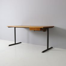 Vintage Dutch industrial writing desk in the manner of Friso Kramer Wim Rietveld Ahrend de Cirkel 1950s 1960s 6