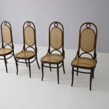 Vintage Thonet model 17 \'Long John\' dining chairs 1960s 3