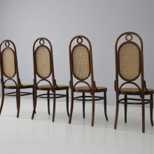 Vintage Thonet model 17 \'Long John\' dining chairs 1960s 6