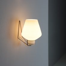 Louis Kalff NX54 vintage wall lamp for Philips glass metal 1960s mid century Dutch design 2