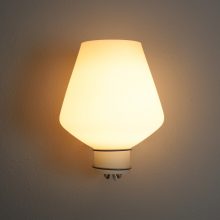 Louis Kalff NX54 vintage wall lamp for Philips glass metal 1960s mid century Dutch design 4