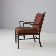 Vintage Ole Wanscher PJ 149 Colonial chair for Poul Jeppesen Møbelfabrik A:S Denmark 1949 1940s mid century Danish lounge chair 2