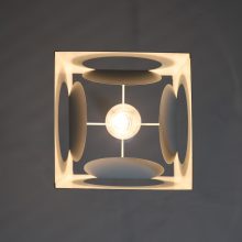 Vintage Shogo Suzuki geometric hanging lamps for Stockmann-Orno 1960s Mid century Finnish design lighting 5