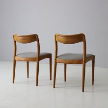 Johannes Andersen for Uldum Møbelfabrik Vintage Danish sculptural teak dining chairs 1960s 4