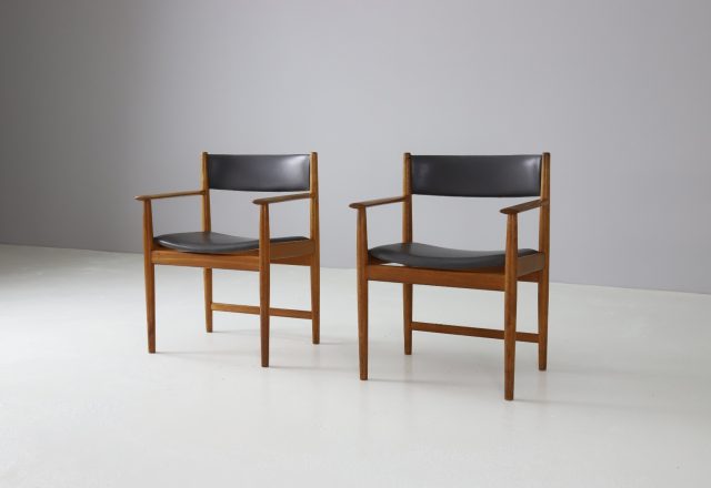 Kurt Østervig teak armchairs for Sibast Denmark 1960s Mid century Danish design 1