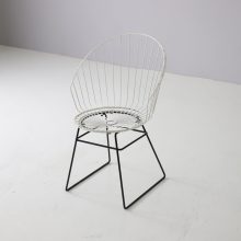 Rare vintage Cees Braakman wire chair 1950s Pastoe industrial Dutch design 5