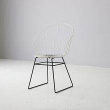 Rare vintage Cees Braakman wire chair 1950s Pastoe industrial Dutch design 7