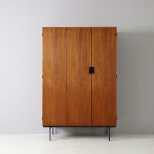 Cees Braakman KU10 wardrobe cabinet in teak Japanse series for Pastoe 1950s Vintage mid century Dutch design 4