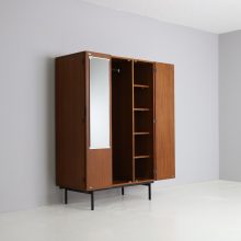 Cees Braakman KU10 wardrobe cabinet in teak Japanse series for Pastoe 1950s Vintage mid century Dutch design 6