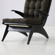 Jan den Drijver for De Stijl woninginrichting Early Dutch modernist highback lounge chair 1940s 1950s 2