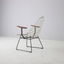 Rare Cees Braakman wire armchair 1950s Pastoe industrial Dutch design lounge chair vintage 1