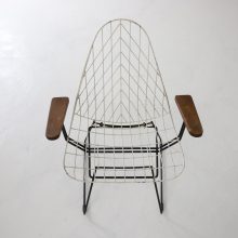 Rare Cees Braakman wire armchair 1950s Pastoe industrial Dutch design lounge chair vintage 8