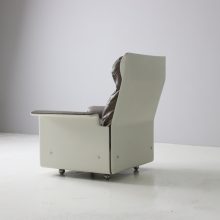 Dieter Rams vintage leather 620 Chair Programme for Vitsœ 1962 Mid century German design lounge chair Vitsoe 6