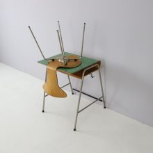 Arne Jacobsen rare original Munkegaard school desk + chair for Fritz Hansen vintage 1955 1950s 5