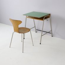 Arne Jacobsen rare original Munkegaard school desk + chair for Fritz Hansen vintage 1955 1950s 7