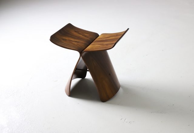 Early vintage butterfly stool by Sori Yanagi in rosewood for Tendo Mokko Japan 1954 1960s Rare Japanese design 1