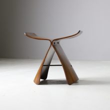 Early vintage butterfly stool by Sori Yanagi in rosewood for Tendo Mokko Japan 1954 1960s Rare Japanese design 2