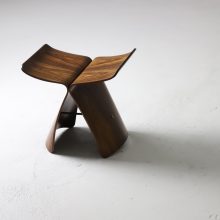 Early vintage butterfly stool by Sori Yanagi in rosewood for Tendo Mokko Japan 1954 1960s Rare Japanese design 5