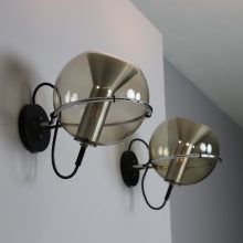 Frank Ligtelijn vintage Globe wall lamps by Raak Amsterdam 1960s mid century Dutch design 4