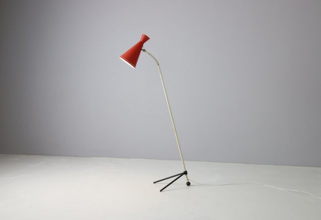 H. Busquet rare vintage \\\\'Pinocchio\\\\' floor lamp for Hala Zeist 1950s mid century Dutch design lighting 1