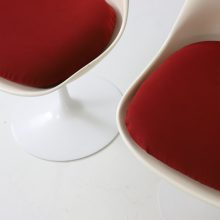 Vintage Eero Saarinen tulip dining chairs for Knoll International 1960s 1970s Mid century design 4