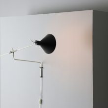 J Hoogervorst rare vintage counter balance 7056 wall light by Anvia Almelo 1950s mid century industrial Dutch design 3