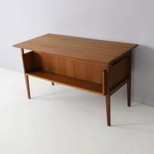 Gunnar Nielsen Tibergaard vintage mid century Danish design free standing writing desk 1960s 12