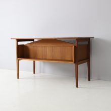 Gunnar Nielsen Tibergaard vintage mid century Danish design free standing writing desk 1960s 3