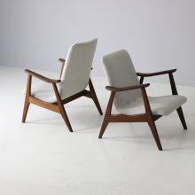 Louis van Teeffelen Webe vintage teak lounge chairs 1950s mid century Dutch design 3