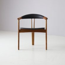 Rare Arne Hovmand Olsen three legged armchair model 308 for Mogens Kold Denmark 1956 Vintage Danish design chair 8 Rare Arne Hovmand Olsen three legged armchair model 308 for Mogens Kold Denmark 1956 Vintage Danish design chair 8