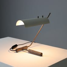 Rare vintage table lamp desk lamp by J Hoogervorst for Anvia Almelo 1950s mid century industrial Dutch design lighting 2