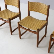 Peter Hvidt & Orla Mølgaard-Nielsen model 350 dining chairs in teak and cane by Søborg møbelfabrik 1950s vintage Danish design 11