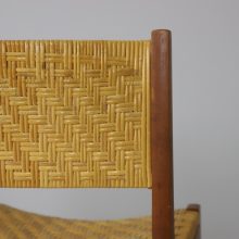 Peter Hvidt & Orla Mølgaard-Nielsen model 350 dining chairs in teak and cane by Søborg møbelfabrik 1950s vintage Danish design 14