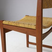 Peter Hvidt & Orla Mølgaard-Nielsen model 350 dining chairs in teak and cane by Søborg møbelfabrik 1950s vintage Danish design 4