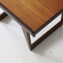 Peter Løvig Nielsen vintage teak side table for Hedensted Møbelfabrik Denmark 1950s Mid century Danish design coffee table 4