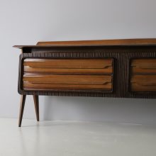 Vittorio Dassi rosewood sideboard by La Permanente Mobili di Cantù 1950s rare early Italian design credenza 1