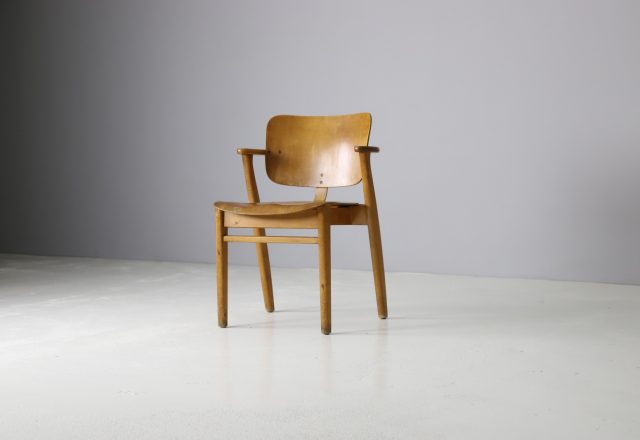 Rare first edition Domus chair by Ilmari Tapiovaara for Keravan Puuteolisuus Finland 1946 1940s modernist Finnish design 1