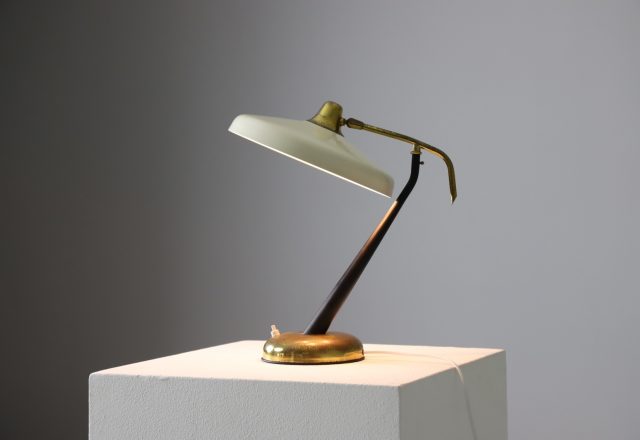 Oscar Torlasco sculptural vintage table lamp by Lumi Milano Italy 1950s Mid century Italian lighting 1