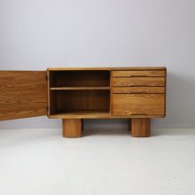 Rare Pierre Chapo R40 sideboard in solid elm for Seltz France 1970s 1980s 8